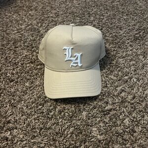 Cotton On Tan Baseball Cap with White Embroidery